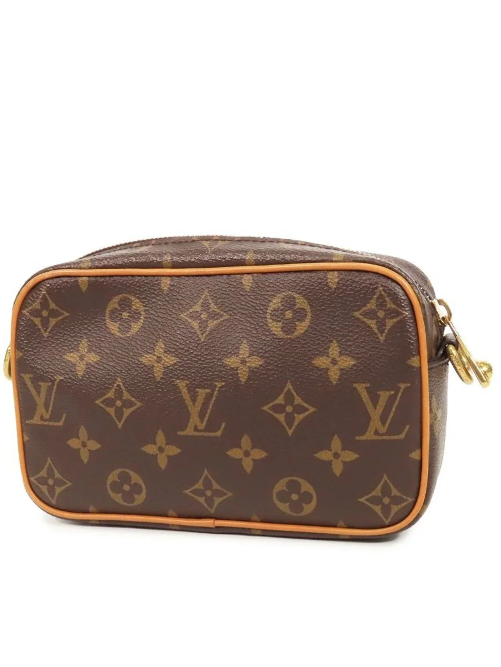 Louis Vuitton Trocadero Wearable Wallet Brown Monogram Canvas Pochette Shoulder